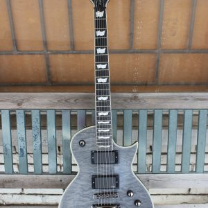 ESP LTD EC-401 QM 2017 - 2019 Neck Through (Satin See Thru Black)