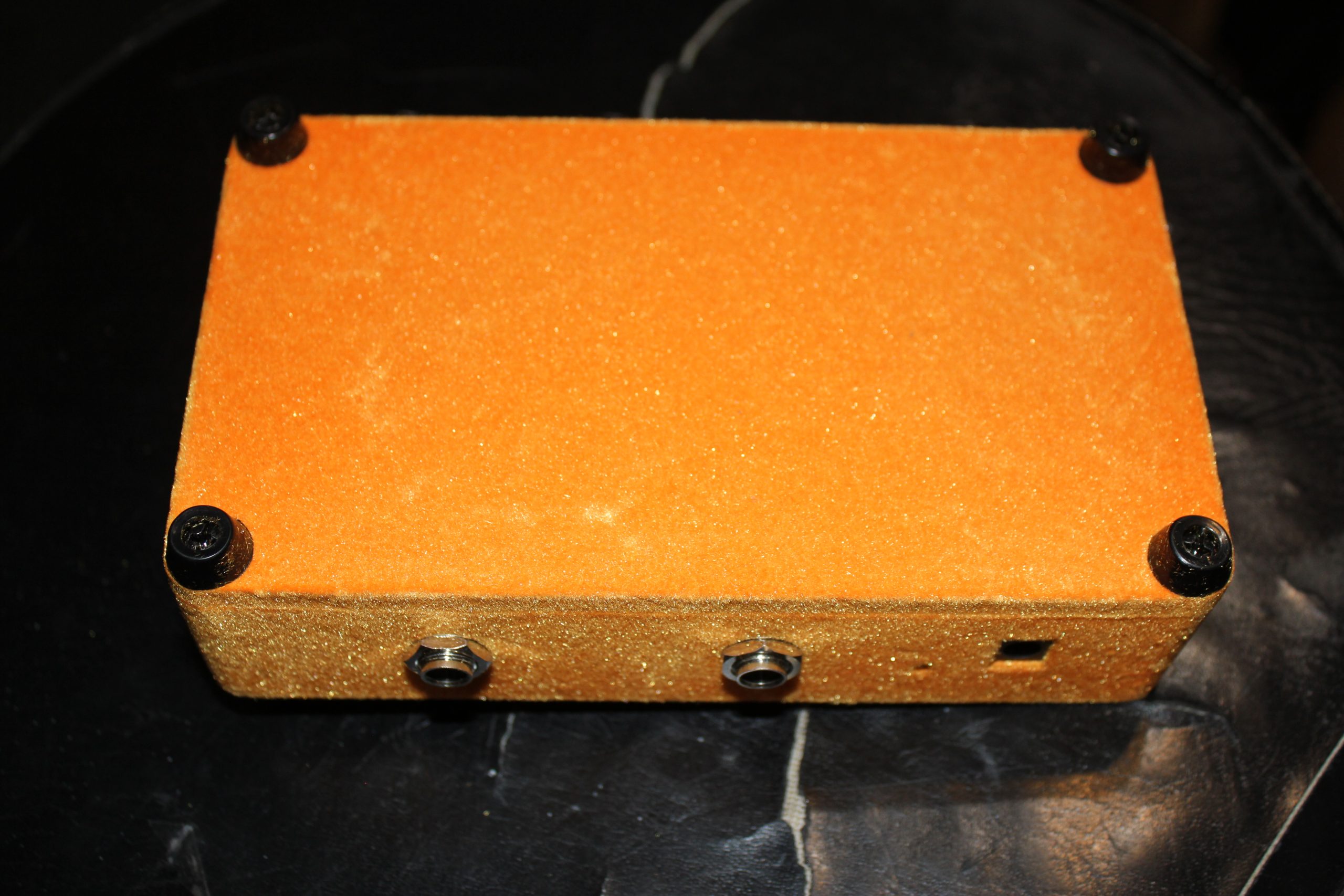 Warm Audio Foxy Tone Box Vintage Fuzz Pedal (Orange Fuzzy Texture) - Image 7